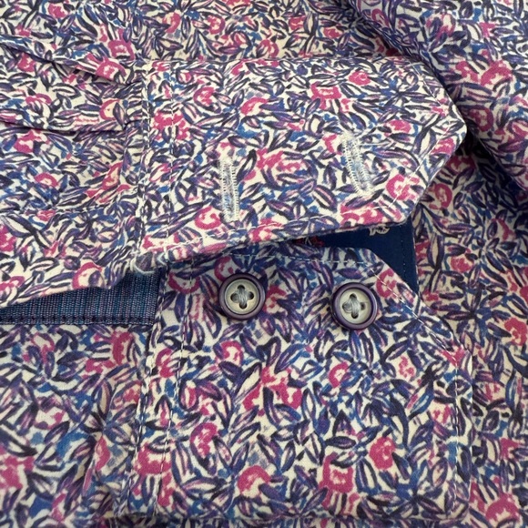 Robert Graham 'Precision' Mens Variegated Button Down Shirt - Picture 11 of 13